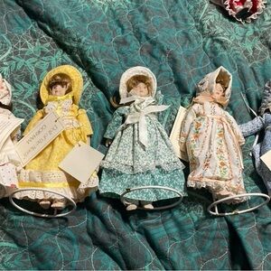 Set of 13 Vintage Dolls in Assorted Dresses